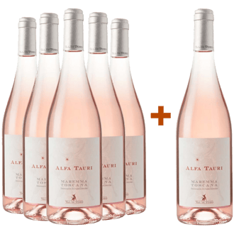5+1 Paket Alfa Tauri Rosato Maremma Toscana DOC BIO