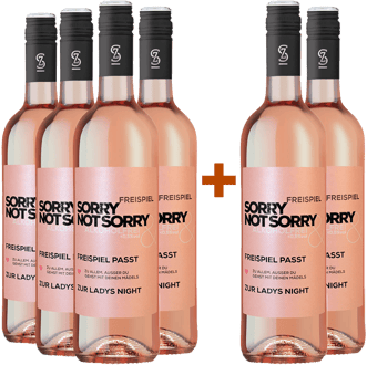 4+2 FREISPIEL alkoholfreier Wein "Sorry not Sorry" Rosé