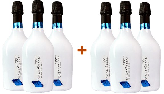 3+3 Paket StraItalian Bocciamatta Prosecco DOC