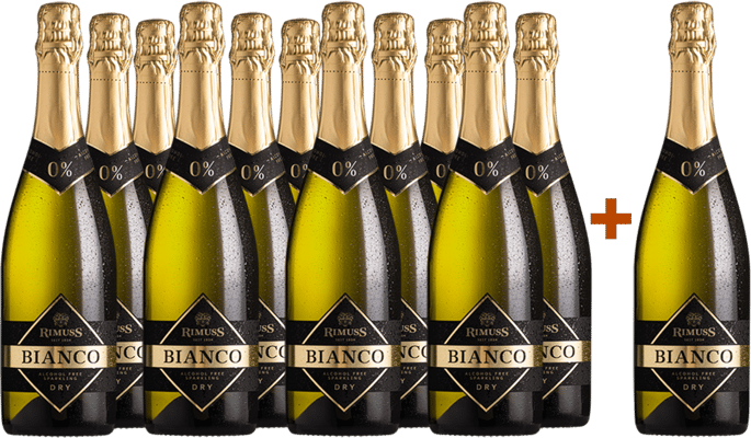 11+1 Rimuss Bianco Sparkling Dry ohne Alkohol