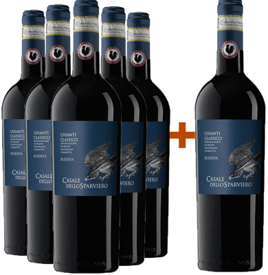 5+1 Paket Casale dello Sparviero Chianti Classico Riserva DOCG BIO