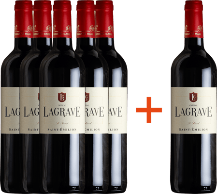 5+1 Paket Château Lagrave Le Second Saint Emilion AOP