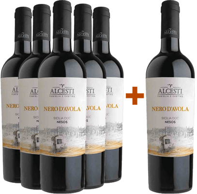 5+1 Paket Nesos Nero D'Avola Sicilia DOC 