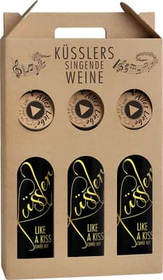 2023 Singender Wein für den Liebsten im 3er-Geschenkkarton weiß