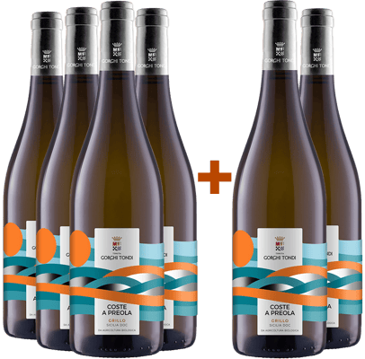 4+2 Paket Coste a Preola Grillo Sicilia DOC BIO