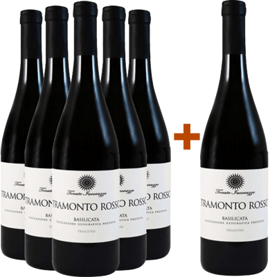 5+1 Paket Tramonto Rosso Primitivo Basilicata IGP