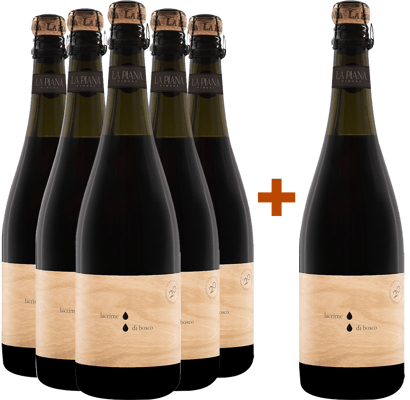 5+1 Paket Lacrime di Bosco Lambrusco Grasparossa di Castelvetro DOC BIO