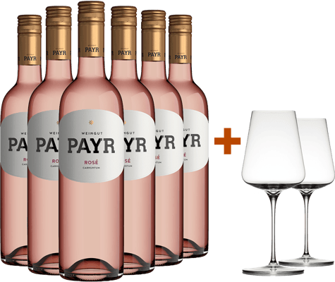 6er-Paket ÖTW Rosé inkl. 2 gratis Sophienwaldgläser BIO