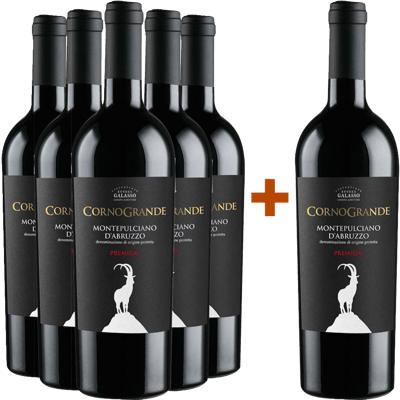 5+1 Paket Corno Grande Montepulciano d’Abruzzo Premium DOC