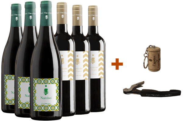 Capri Moonlight Weißwein Kennenlern-Paket + Geschenk Capri Moonlight Weißwein Kennenlern-Paket + Geschenk
