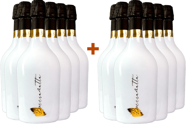 6+6 Paket Bocciamatta Ice White