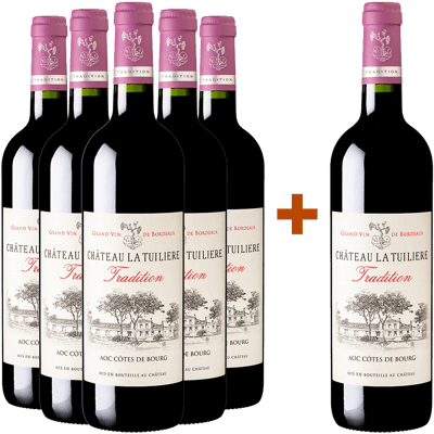 5+1 Paket Château La Tuilière Tradition Côtes de Bourg AOP