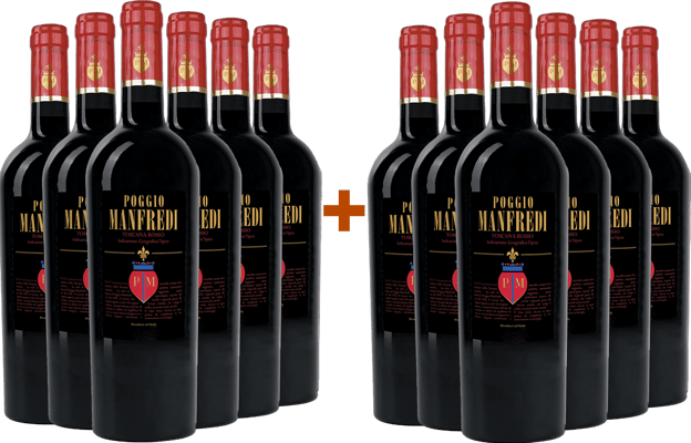 6+6 Paket Poggio Manfredi Supertuscan IGP
