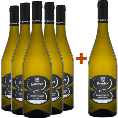 5+1 Paket Pinot Grigio Trentino DOC 5+1 Paket Pinot Grigio Trentino DOC