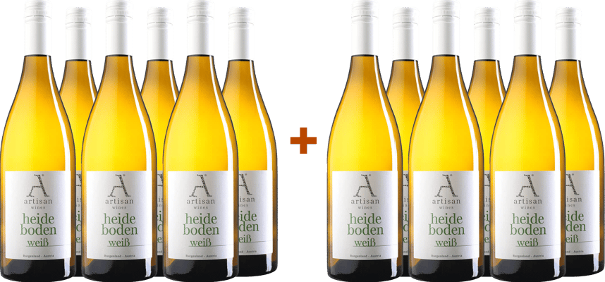 6+6 Paket Heideboden Weiß trocken