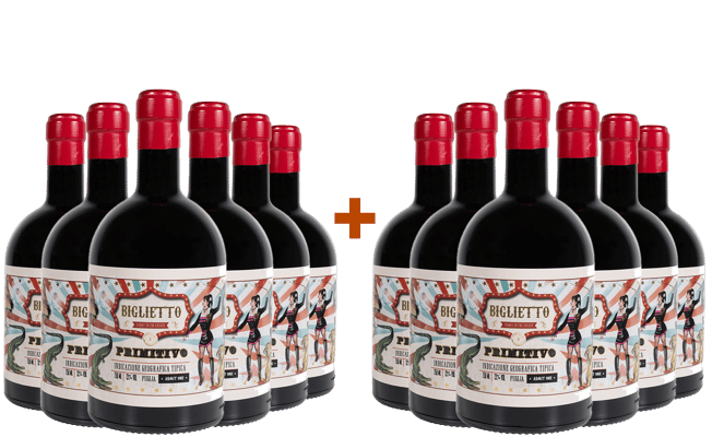 6+6 Paket Biglietto Primitivo Puglia IGP