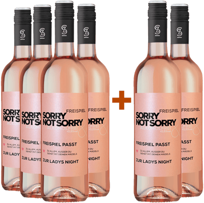 4+2 FREISPIEL alkoholfreier Wein "Sorry not Sorry" Rosé