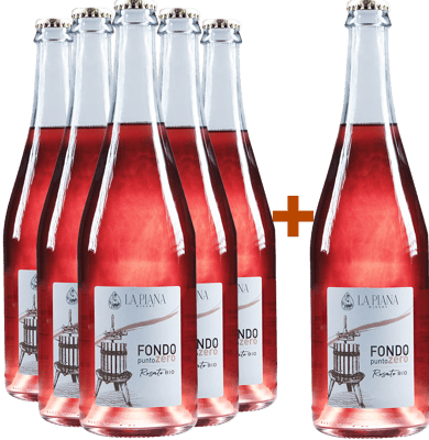 5+1 Paket Fondo Punto Zero Rosato Lambrusco Grasparossa di Castelvetro DOC BIO
