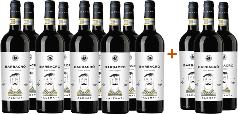 9+3 Paket Barbacrò Vino Rosso BIO 9+3 Paket Barbacrò Vino Rosso BIO