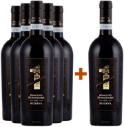 5+1 Paket Uno Premium Edition Primitivo di Manduria Riserva DOC