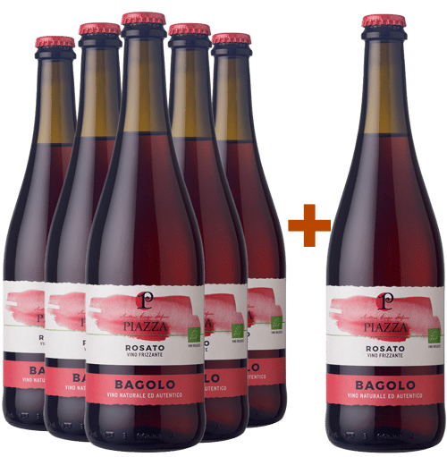 5+1 Rosato frizzante Veneto IGP col fondo BIO