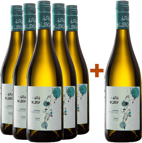 5+1 Paket Asia Blend Cuvée weiß trocken