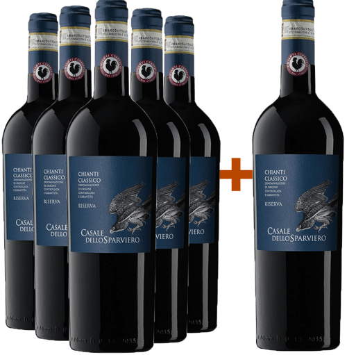 5+1 Paket Casale dello Sparviero Chianti Classico Riserva DOCG BIO