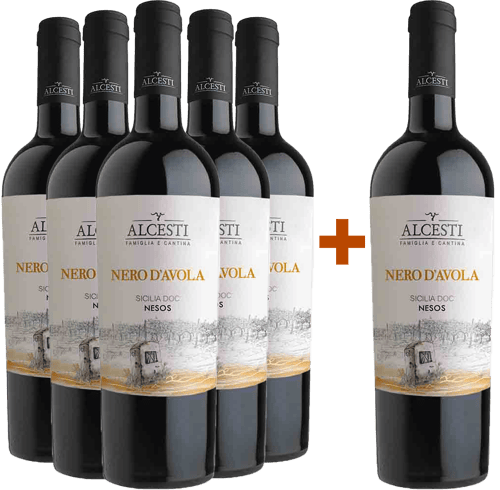 5+1 Paket Nesos Nero D'Avola Sicilia DOC 