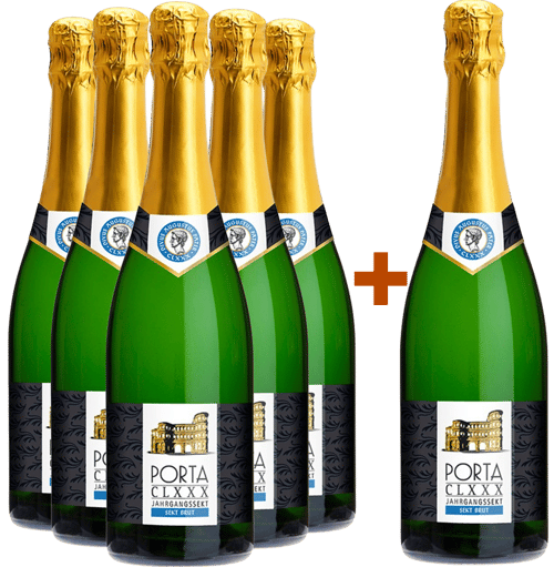 5+1 Jahrgangssekt brut - Porta CLXXX 2024