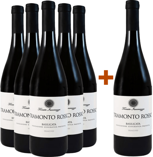 5+1 Paket Tramonto Rosso Primitivo Basilicata IGP