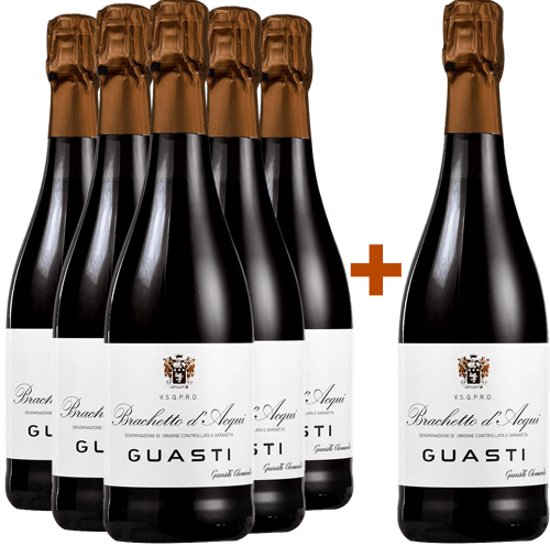 5+1 Brachetto d'Acqui Spumante DOCG-Paket
