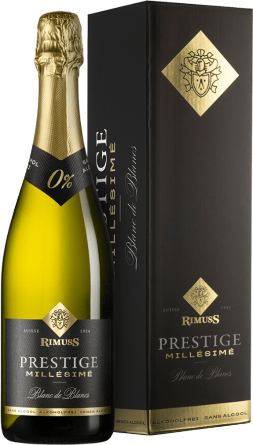 2024 Rimuss Prestige Blanc de Blancs Millésimé alkoholfrei 1er Geschenkverpackung