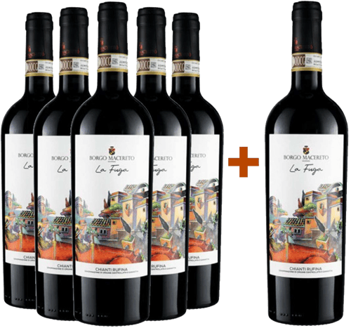5+1 Paket La Fuga Chianti Rufina DOCG BIO