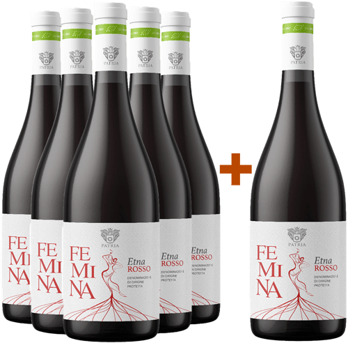 5+1 Paket Femina Rosso Etna DOC BIO
