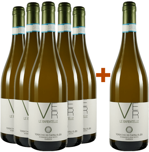 5+1 Paket Le Barbatelle Verdicchio dei Castelli di Jesi DOC 