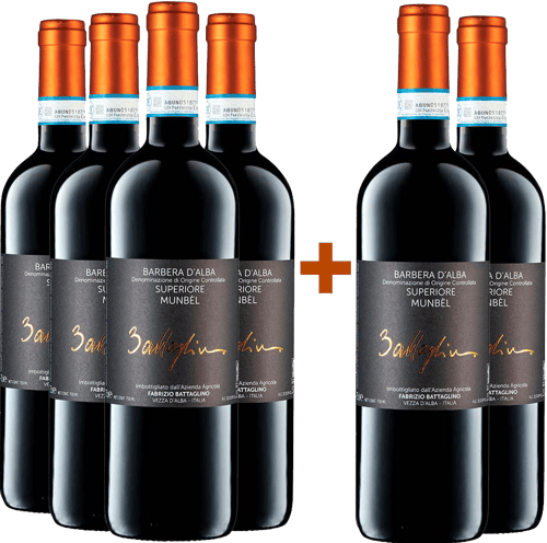 4+2 Paket Munbèl Barbera d'Alba Superiore DOC 