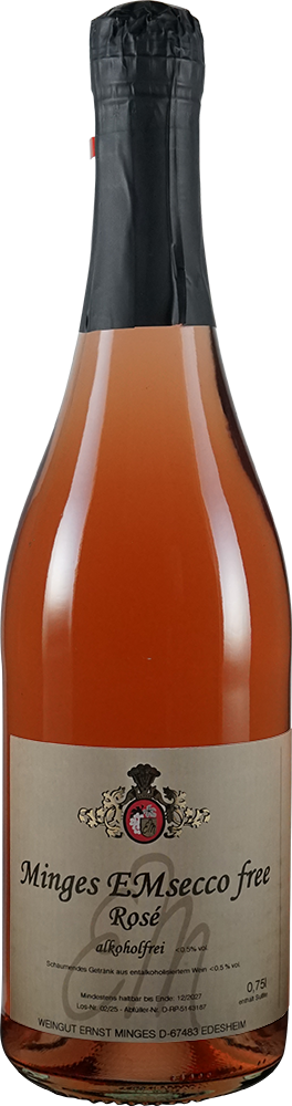 Minges EMsecco free rosé alkoholfrei >0,5% vol.
