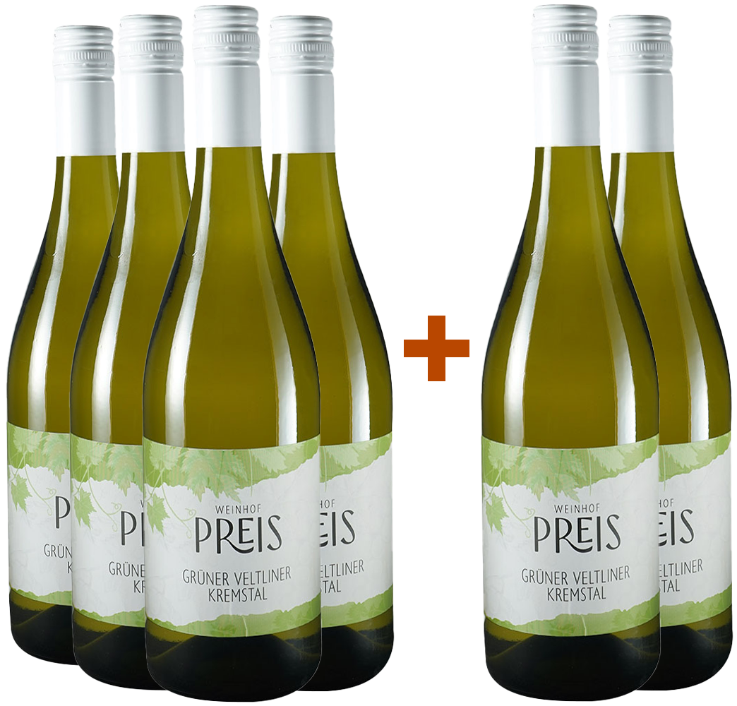 4+2 Paket Grüner Veltliner Kremstal trocken 4+2 Paket Grüner Veltliner Kremstal trocken