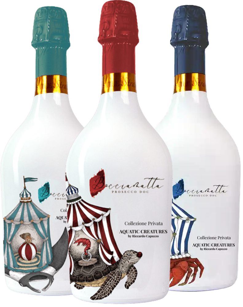 StraItalian Bocciamatta Prosecco DOC Aquatic Creatures Paket