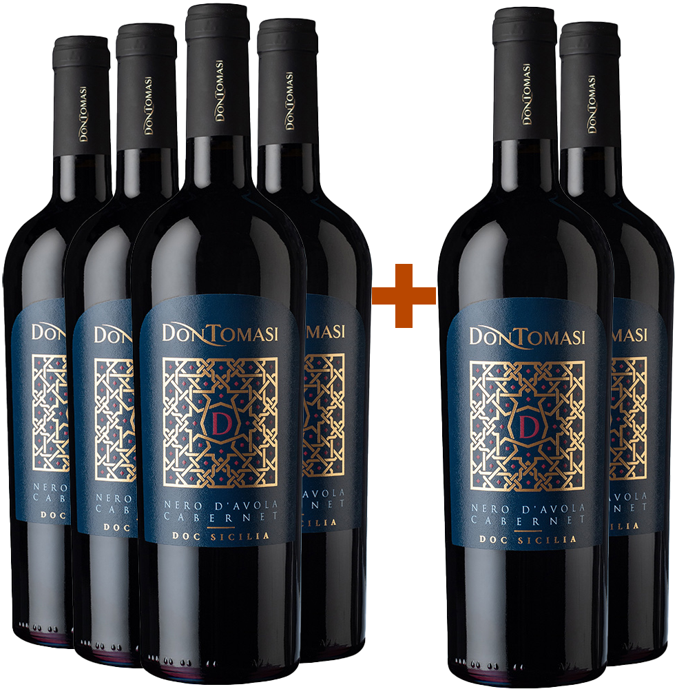 4+2 Paket Nero d'Avola Cabernet Sicilia DOC