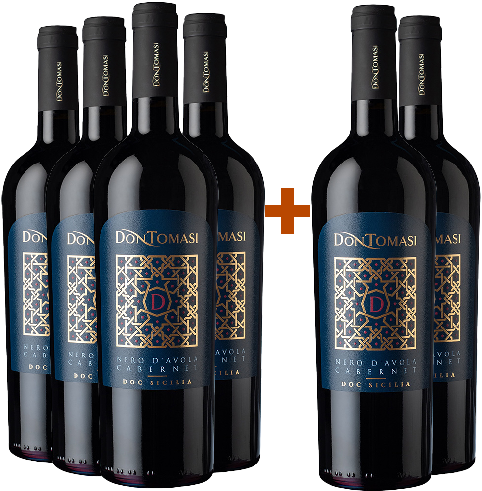 4+2 Paket Nero d'Avola Cabernet Sicilia DOC 4+2 Paket Nero d'Avola Cabernet Sicilia DOC