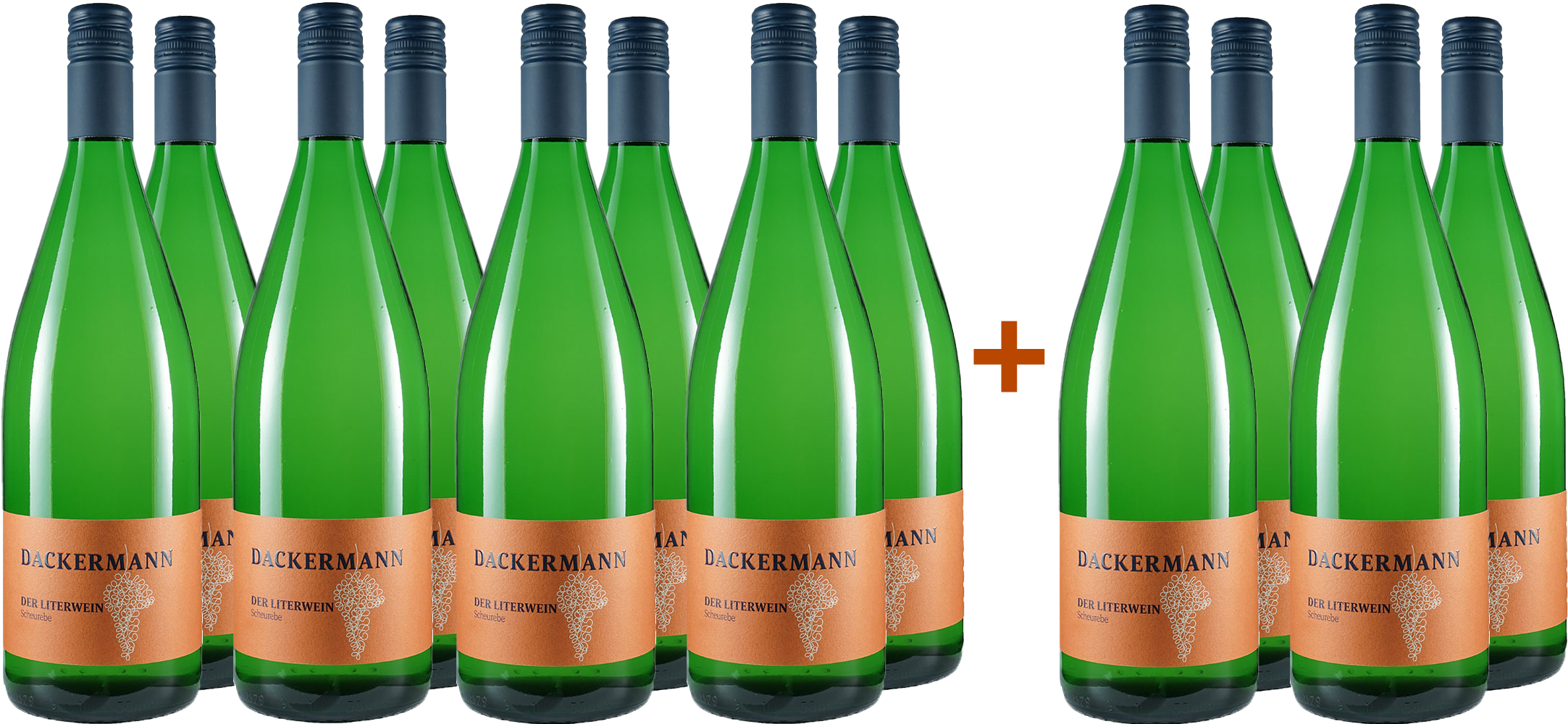 8+4 Paket Scheurebe trocken 1,0 L