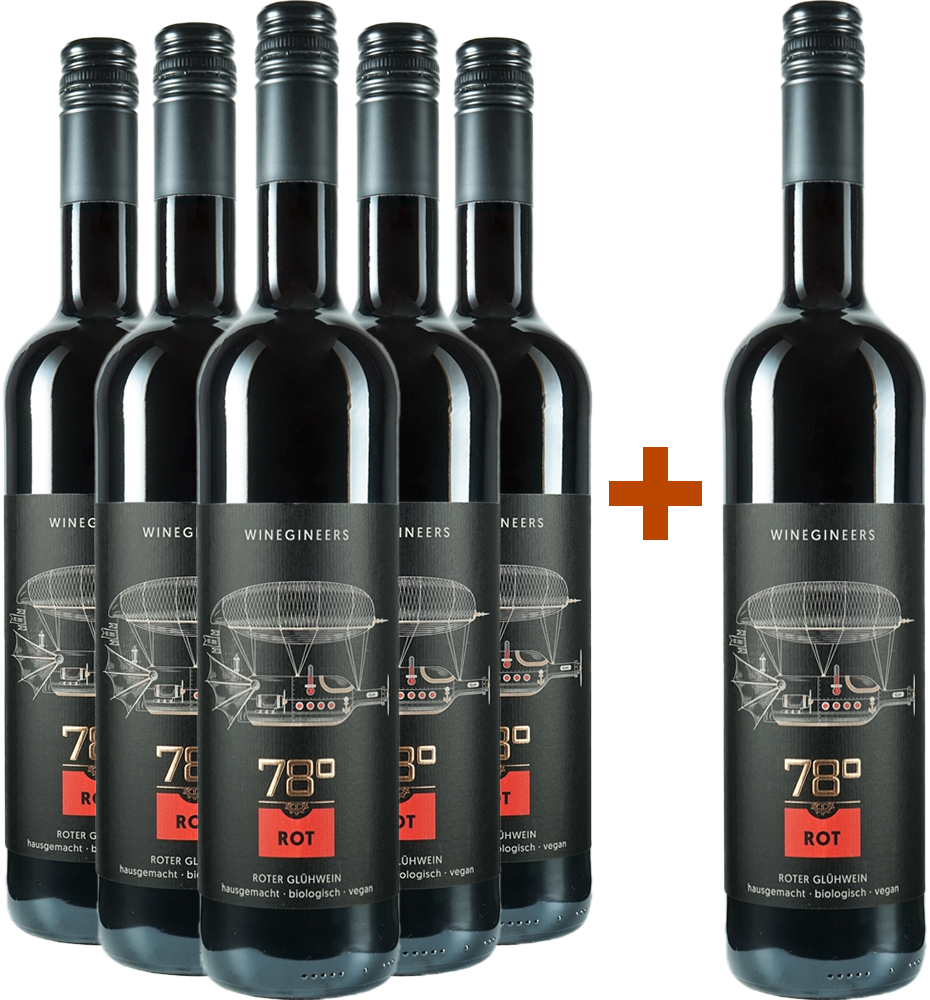 5+1 Paket Glühwein rot BIO BIO