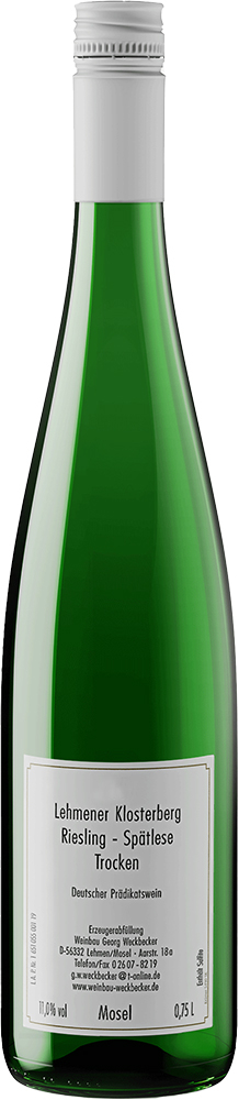 2018 Lehmener Klosterberg Riesling Spätlese