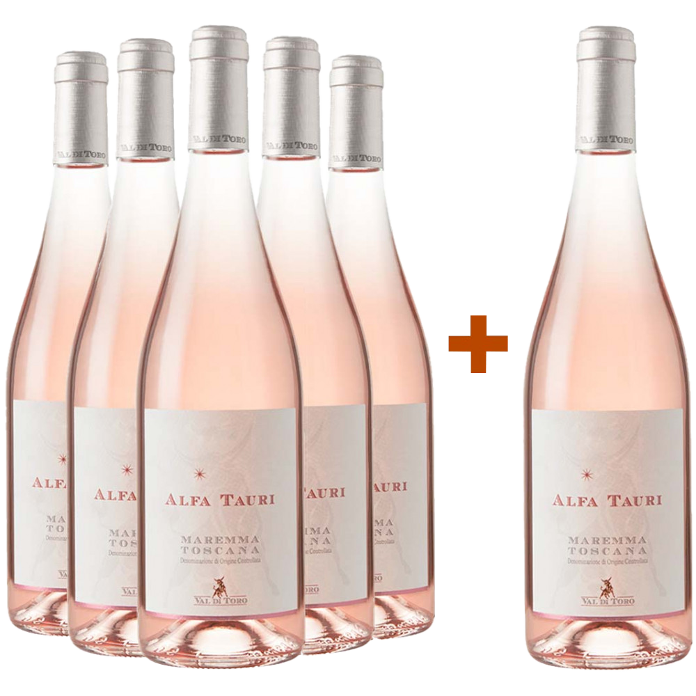 5+1 Paket Alfa Tauri Rosato Maremma Toscana DOC BIO