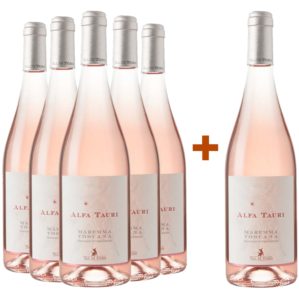 5+1 Paket Alfa Tauri Rosato Maremma Toscana DOC BIO 5+1 Paket Alfa Tauri Rosato Maremma Toscana DOC BIO