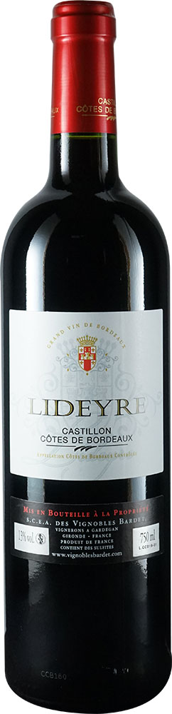 2016 Lideyre Castillon Côtes de Bordeaux AOP