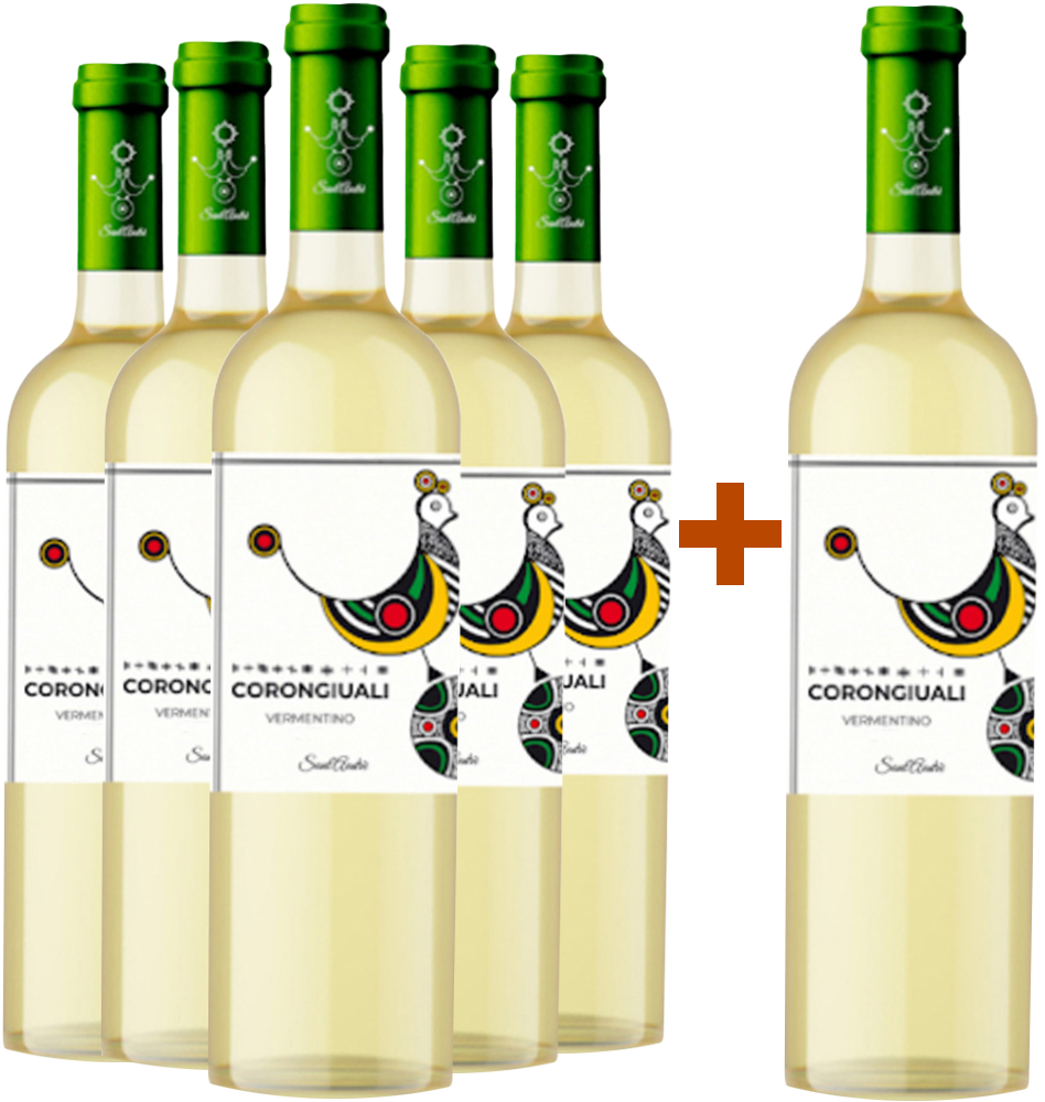 5+1 Paket Corongiuali Vermentino di Sardegna DOC 5+1 Paket Corongiuali Vermentino di Sardegna DOC