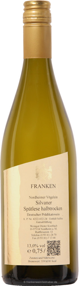 2023 Silvaner Spätlese