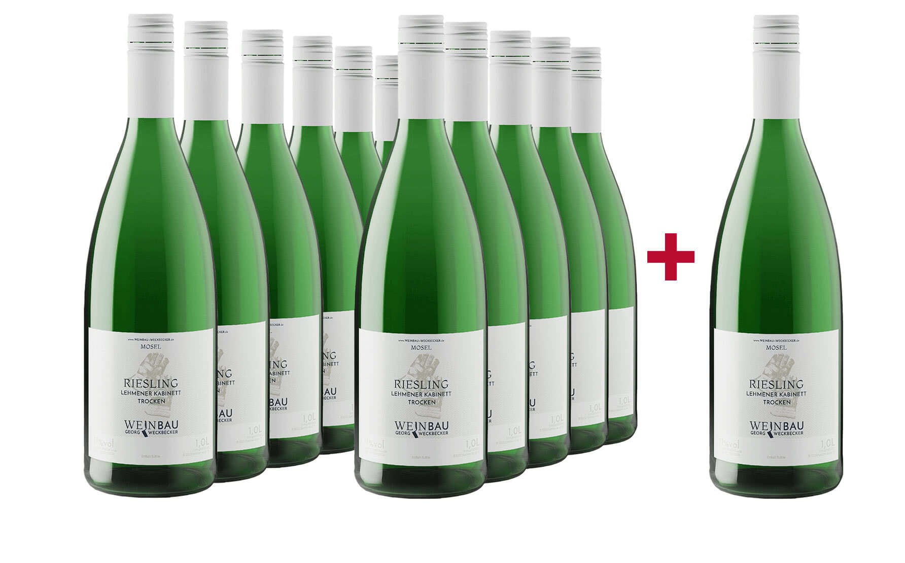 11+1 Lehmener Riesling Kabinett Literpaket